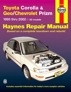 Book: Toyota Corolla & Geo / Chevrolet Prizm (1993-2002) (USA) - Haynes Repair Manual