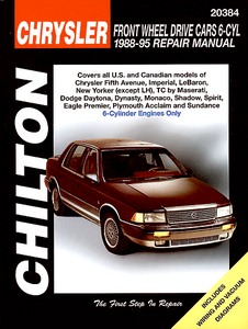 Livre : Chrysler / Dodge / Eagle / Plymouth Front Wheel Drive Cars - 6 Cylinder Engines (1988-1995) - Chilton Repair Manual