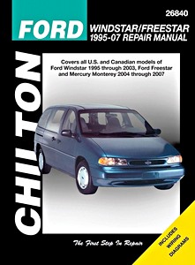 Livre: Ford Windstar - All models (1995-2007) - Chilton Repair Manual