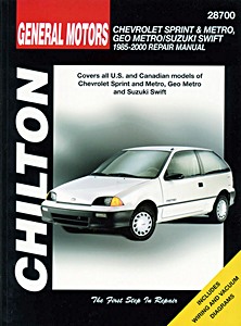 Livre : Suzuki Swift / Chevrolet Metro & Sprint / Geo Metro (1985-2000) (USA) - Chilton Repair Manual