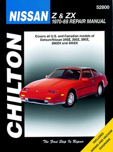 Book: Nissan Z & ZX - 240Z, 260Z, 280Z, 280ZX and 300ZX (1970-1988) (USA) - Chilton Repair Manual