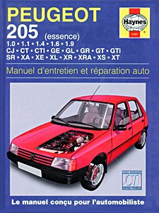 Livre : Peugeot 205 - essence (1983-1999) - Manuel d'entretien et réparation Haynes
