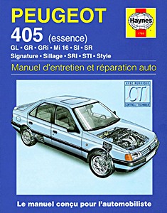 Livre : Peugeot 405 - essence (1987-1996) - Manuel d'entretien et réparation Haynes