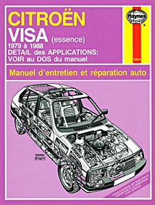 Livre : Citroën Visa - essence (1979-1988) - Manuel d'entretien et réparation Haynes