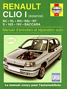 Livre : Renault Clio I - essence (1990-3/1998) - Manuel d'entretien et réparation Haynes
