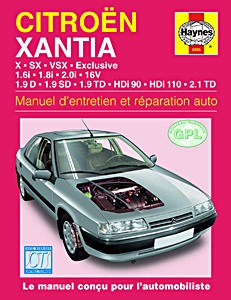 Boek: Citroën Xantia - essence et Diesel (1993-2002) - Manuel d'entretien et réparation Haynes