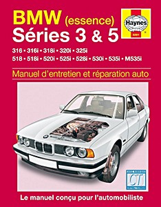 Livre : BMW Séries 3 & 5 - essence (E30 / E28 et E34) (1982-1993) - Manuel d'entretien et réparation Haynes