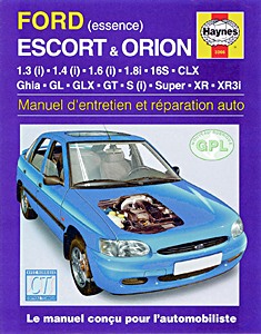 Livre : Ford Escort IV & Orion - essence (10/1990-2000) - Manuel d'entretien et réparation Haynes