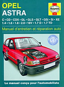 Livre : Opel Astra - essence et Diesel (1991-1998) - Manuel d'entretien et réparation Haynes