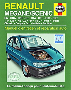 Livre : Renault Mégane / Scénic Phase I - essence et Diesel (1995-1999) - Manuel d'entretien et réparation Haynes