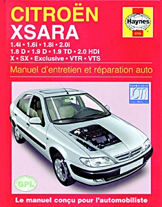 Livre : Citroën Xsara - essence et Diesel (1997-2000) - Manuel d'entretien et réparation Haynes