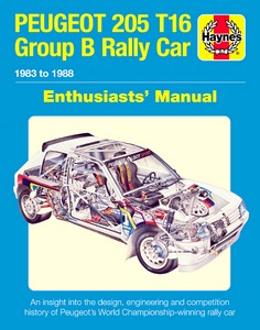 Livre: Peugeot 205 T16 Group B Rally Car Enth Man (83-88)