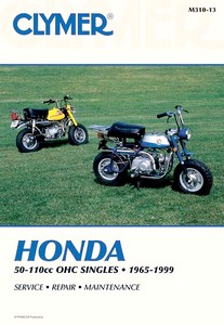 Livre : Honda 50-110 cc OHC Singles - C/CL/CT 70-110, S/SL/ST 65-90, XL 70, Z 50 (1965-1999) - Clymer Motorcycle Service and Repair Manual