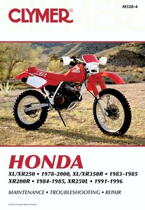 Livre : Honda XL / XR 250 (1978-2000), XL / XR 350R (1983-1985), XR 200R (1984-1985) & XR 250L (1991-1996) - Clymer Motorcycle Service and Repair Manual