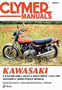 Livre : Kawasaki Z & KZ 900-1000 cc - Chain & Shaft Drive Fours (1973-1981) - Clymer Motorcycle Service and Repair Manual