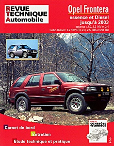 Buch: Opel Frontera A et B - essence et diesel (1992-2003) - L'Expert Automobile