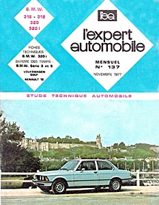 Livre : BMW 316, 318, 320 et 320i (série E21, depuis 1975) - L'Expert Automobile