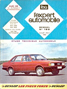 Livre : Audi 80 - CL, CL Formule E, GL et GL Automatique (depuis 1981) - L'Expert Automobile