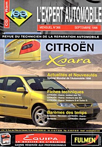 Livre : Citroën Xsara - essence 1.4, 1.8, 1.8 BVA, 1.8 GPL et 1.8 16S / diesel 1.9 D et 1.9 TD (depuis 1997) - L'Expert Automobile