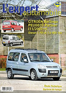 Livre : Citroën Berlingo / Peugeot Partner - Diesel 1.9 D et 1.6 HDi 16V (depuis 11/2002) - L'Expert Automobile