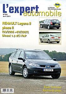 Livre : Renault Laguna II - Phase 2 - Diesel 1.9 dCi FAP (03/2005 - 09/2007) - L'Expert Automobile