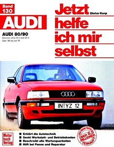 Książka: [JH 130] Audi 80, 90 - Benziner (9/1986-7/1991)