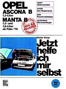 Boek: [JH 083] Opel Ascona B, Manta B - 1.3/1.8 L (ab 2/79)