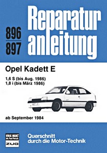 Livre : Opel Kadett E - 1.6 und 1.8 (9/1984-8/1986) - Bucheli Reparaturanleitung