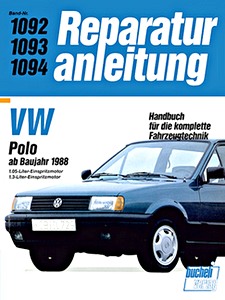 Livre : VW Polo - 1.05-Liter Einspritzmotor / 1.3-Liter Einspritzmotor (ab 1988) - Bucheli Reparaturanleitung