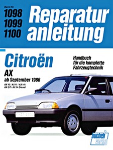 Livre : Citroën AX (ab 09/1986) - Bucheli Reparaturanleitung