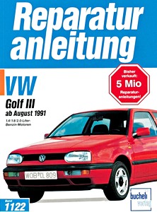 Livre : VW Golf III - 1.4, 1.8 und 2.0 Liter Benzinmotoren (8/1991-1993) - Bucheli Reparaturanleitung