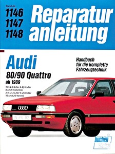 Book: [1146] Audi 80, 90 Quattro - 1.8/2.0/2.3 L (89-91)