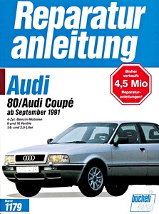 Livre : Audi 80 und Coupé (09/1991-1993) - Bucheli Reparaturanleitung