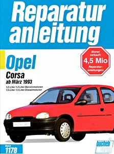 Livre : Opel Corsa - Benzin- und Dieselmotoren (3/1993-2000) - Bucheli Reparaturanleitung