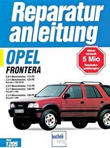 Książka: Opel Frontera A - 2.0, 2.2 und 2.4 Liter Benzinmotoren (12/1992-1998) - Bucheli Reparaturanleitung