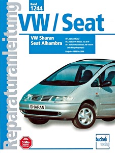 Livre: VW Sharan / Seat Alhambra - 1. 8 Liter / 2.8 Liter V6 / 1.9 Liter Diesel (1998-2000) - Bucheli Reparaturanleitung