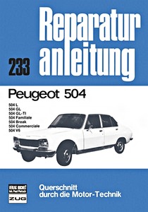 Livre : Peugeot 504 - Bucheli Reparaturanleitung