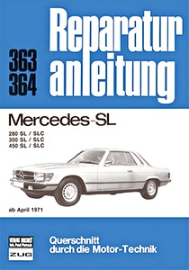 Livre : Mercedes-Benz SL - 280 SL/SLC, 350 SL/SLC, 450 SL/SLC (ab 4/1971) - Bucheli Reparaturanleitung