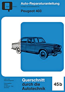 Livre : Peugeot 403 (1955-1967) - Bucheli Reparaturanleitung