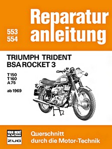 Livre : Triumph Trident / BSA Rocket 3 (ab 1969) - Bucheli Reparaturanleitung