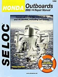 Couverture revue technique Honda 4-Stroke Outboards (2002-2014) - Repair Manual - All 2-250 HP Models