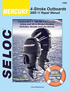 Umschlag Reparaturhandbuch Mercury 4-Stroke Outboards (2005-2011) - Repair Manual - All 2.5-350 HP Models