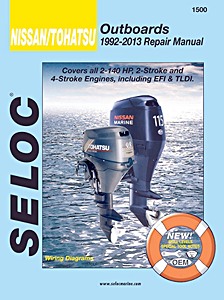 Couverture revue technique Nissan / Tohatsu 2- & 4-Stroke Outboards (1992-2013) - Repair Manual - All 2.5-140 HP Models