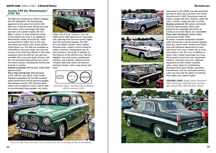 Bladzijden uit het boek Austin Cars 1948 to 1990: A Pictorial History (1)