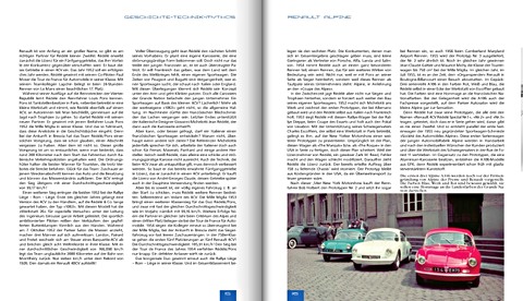 Bladzijden uit het boek Renault Alpine - Geschichte - Technik - Mythos (2)