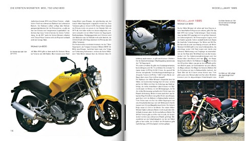 Pages du livre Ducati Monster - Alle Twins seit 1993 (1)