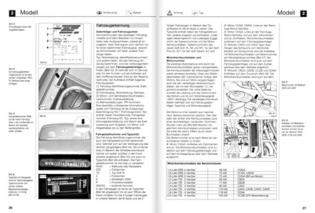 Pages of the book [1316] VW Golf VI - Benziner (1)