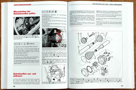 "Jetzt helfe ich mir selbst" repair manuals describe maintenance and repair in detail.