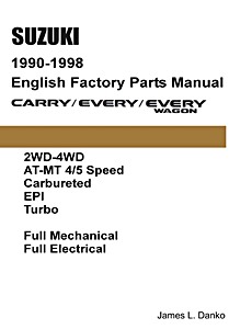 Umschlag Reparaturhandbuch Suzuki Carry & Every (1990-1998) - Factory Parts Catalogue