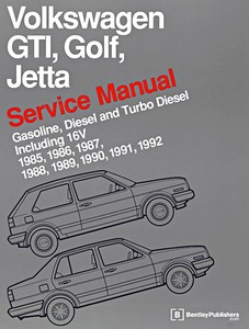 Volkswagen GTi, Golf, Jetta (A2) - Gasoline, Diesel and Turbo Diesel (1985-1992) (USA) - Bentley Service Manual